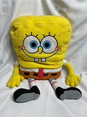 Huge 16” (sitting) Vintage SpongeBob SquarePants plush pillow Nickelodeon GUC